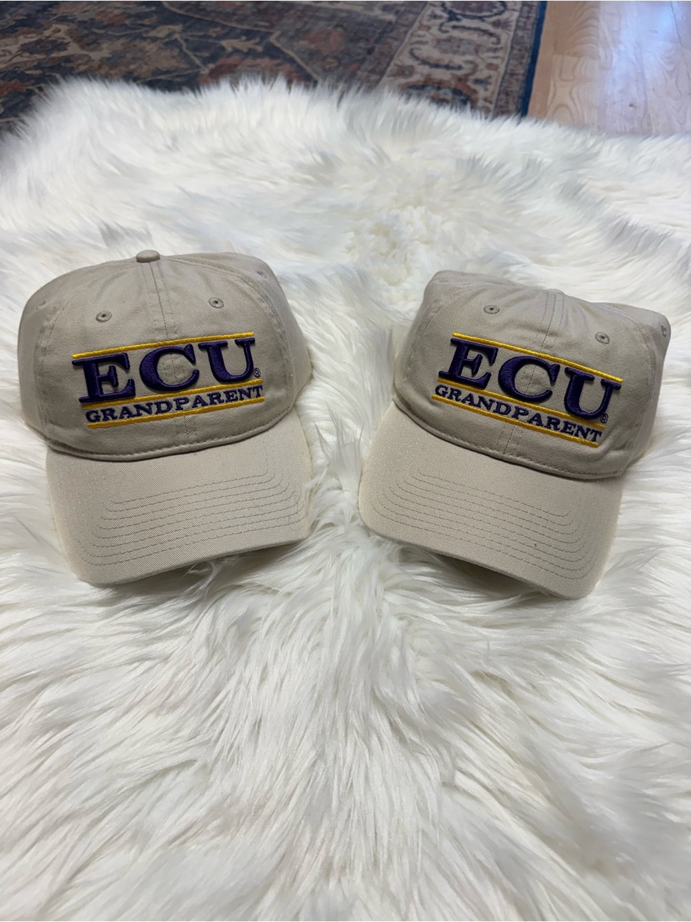 ECU East Carolina University Grandparent Baseball Cap Hat Bundle Set of Two NWT